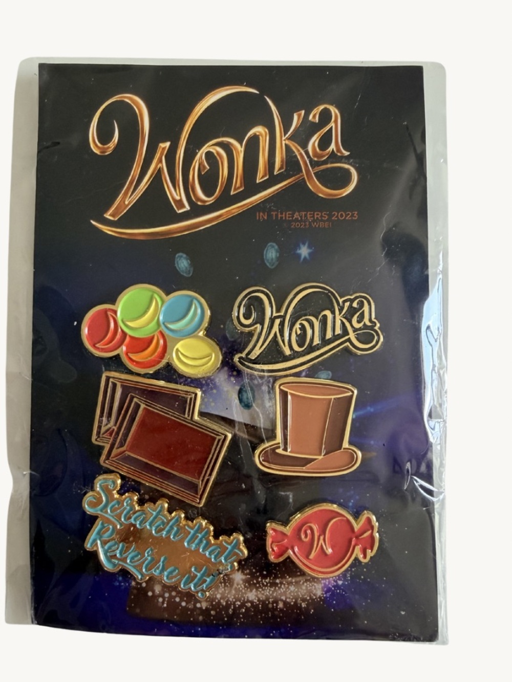Wonka Movie Enamel Pin Set 2023 Candy Chocolate Factory Collectible Pins